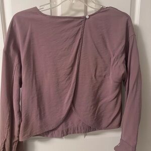 Madewell Women's Mauve Long Sleeve Top